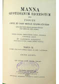 Manna quotidianum sacerdotum tomus III 1903 r