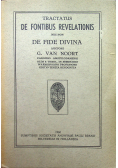 Tractatus de fontibus revelationis nec non de fide divina 1920 r.