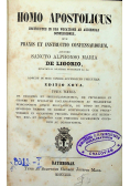 Homo apostolicus 2 tomus  1862 r