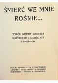 Śmierć we mnie rośnie