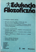 Edukacja filozoficzna Nr 5