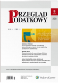 Miesięcznik Przegląd podatkowy Nr 8 2020