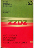 Krój i szycie dla potrzeb domowych Odzież damska lekka