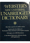 Websters New Universal Unabridged Dictionary