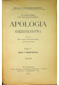 Apologia chrześcijaństwa  Tom III Część I 1905 r.