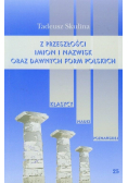 Z przeszłości imion i nazwisk oraz dawnych form polskich