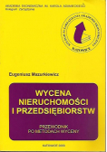 Wycena nieruchomości i przedsiębiorstw