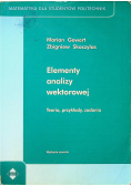 Elementy analizy wektorowej Teoria przykłady zadania