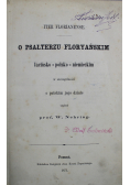 O psałterzu Floryańskim łacińsko polsko niemiecki 1971 r.