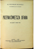 Przenajświętsza ofiara 1930 r.