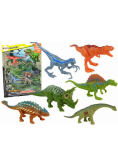 Zestaw figurki dinozaury kolorowe 6 szt
