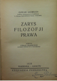Zarys Filozofji Prawa 1938 r.
