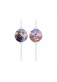 Rurki papierowe z medalionem Frozen 2 4szt