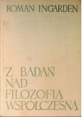 Z badań nad Filozofią Współczesną
