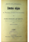 Literatura religijna w Polsce średniowiecznej II 1903 r.
