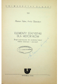Elementy statystyki dla historyków