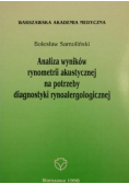 Analiza wyników rynometrii akustycznej na potrzeby diagnostyki rynoalergologicznej