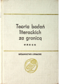 Teoria badań literackich za granica tom II część III