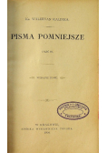 Pisma pomniejsze Część III 1900 r.