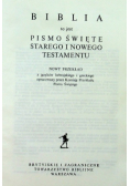 Biblia to jest Pismo Święte starego i Nowego testamentu Nowy przekład