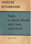Studia z zakresu filozofii etyki i nauk społecznych