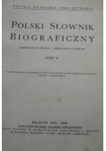 Polski słownik biograficzny Tom V reprint 1946
