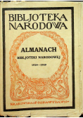 Almanach Bibljoteki Narodowej 1929 r.