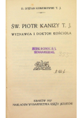 Św Piotr Kanizy wyznawca i doktor kościoła 1927 r.