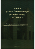 Nauka prawa finansowego po I dekadzie XXI wieku
