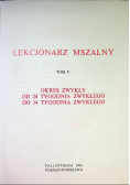 Lekcjonarz mszalny Tom V