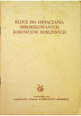 Klucz do oznaczania sproszkowanych surowców roślinnych