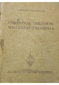 Ceremoniał obrzedów wielkiego tygodnia