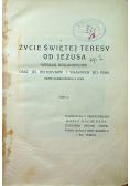 Życie świętej Teresy od Jezusa tom II 1927 r