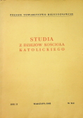 Studia z dziejów kościoła katolickiego rok II numer 2