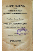 Kazania sejmowe także wzywanie do pokuty obywatelów korony polskiej, 1857r.