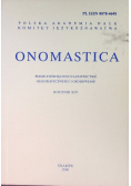 Onomastica Rocznik XLV