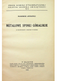 Metalowe spinki góralskie 1928