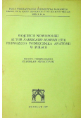 Wojciech Nowopolski autor Fabricatio Hominis Pierwszego podręcznika anatomii w Polsce