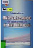 Relacje polsko-szwedzkie w warunkach integracji europejskiej