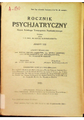 Rocznik Psychjatryczny Zeszyt XXI,  1933 r.