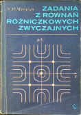 Zadania z równań różniczkowych  zwyczajnych