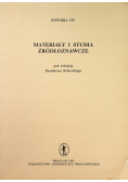 Historia CIV Materiały i studia źródłoznawcze