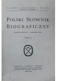 Polski słownik biograficzny tom X