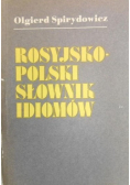 Rosyjsko polski słownik idiomów