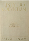 Listy do Koryntian Wstęp przekład komentarz