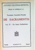 De sacramentis Vol IV 1949 r.