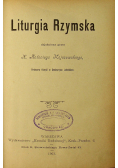 Liturgia rzymska 1903 r