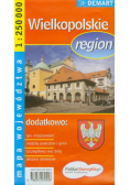 Wielkopolskie region mapa województwa 1:250 000
