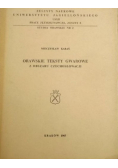 Orawskie teksty gwarowe w obszarze Czechosłowacji