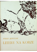 Litery na korze